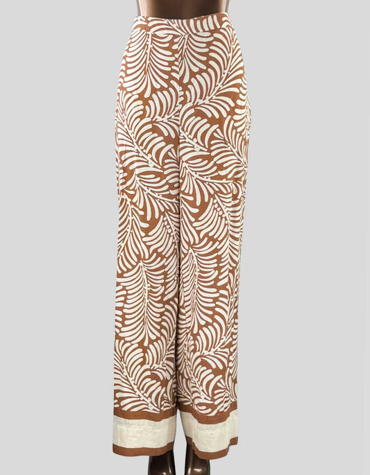 ZARA Brown Patterned Pants - EUR 42 | US 10