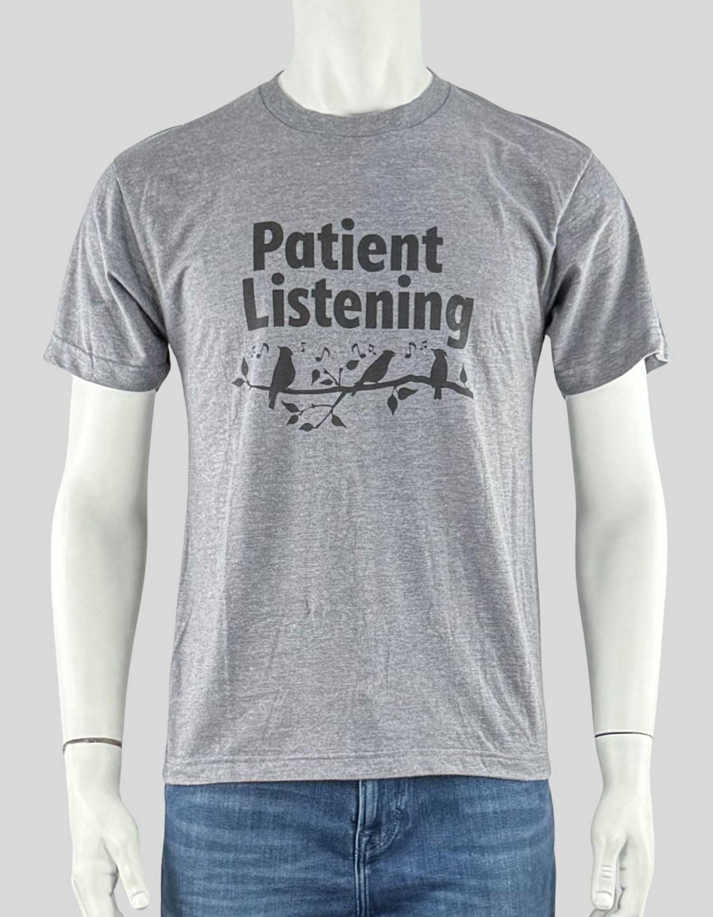 GILDAN 'Patient Listening' T-Shirt- Medium