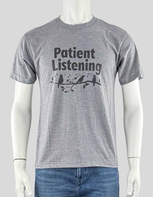GILDAN 'Patient Listening' T-Shirt- Medium