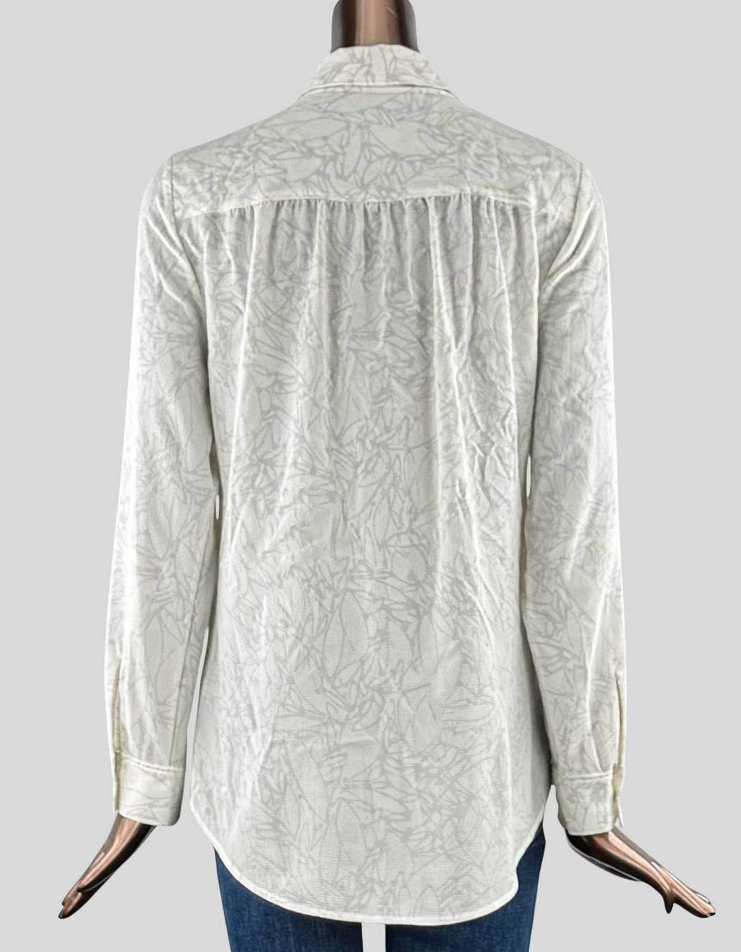 H HALSTON Long Sleeve Blouse - Small | Petite
