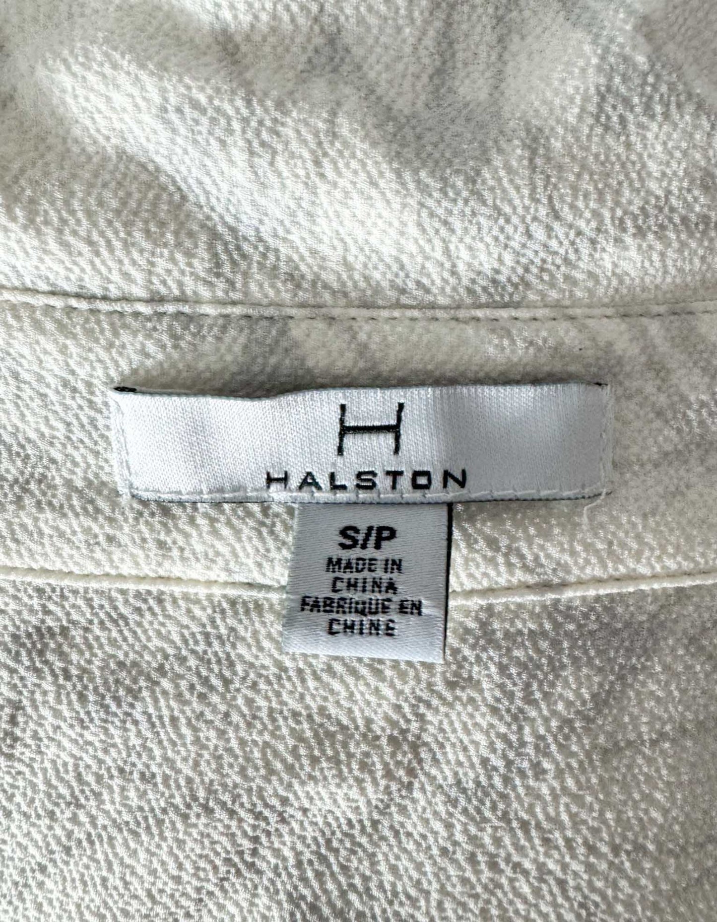 H HALSTON Long Sleeve Blouse - Small | Petite