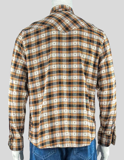 WIND RIVER Plaid Flannel Long Sleeve Shirt - Medium