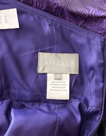 AMSALE Strapless Cocktail Dress - 2 US