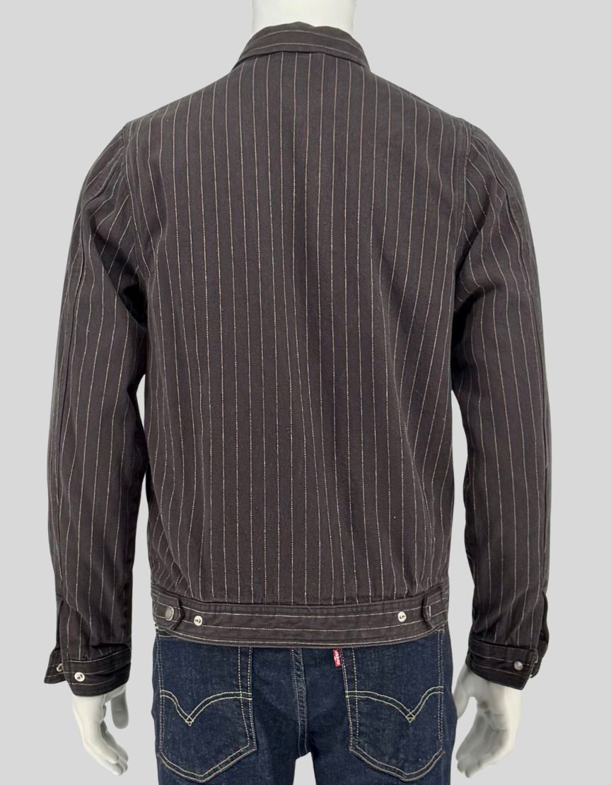 DICKIES Black Pinstripe Work Jacket - Small | Petite