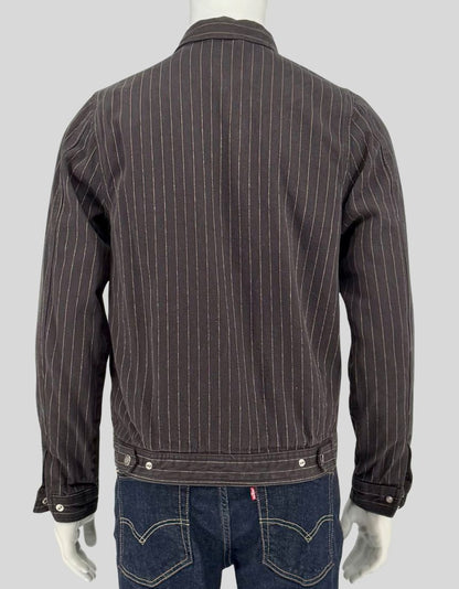 DICKIES Black Pinstripe Work Jacket - Small | Petite