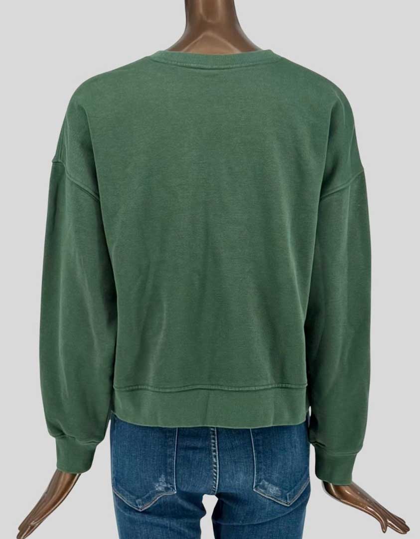 TWIK Sage Green Cropped Sweatshirt - Medium