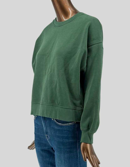 TWIK Sage Green Cropped Sweatshirt - Medium