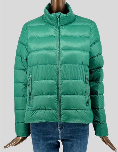 I.FIV2 Emerald Green Lightweight Puffer Jacket - Medium