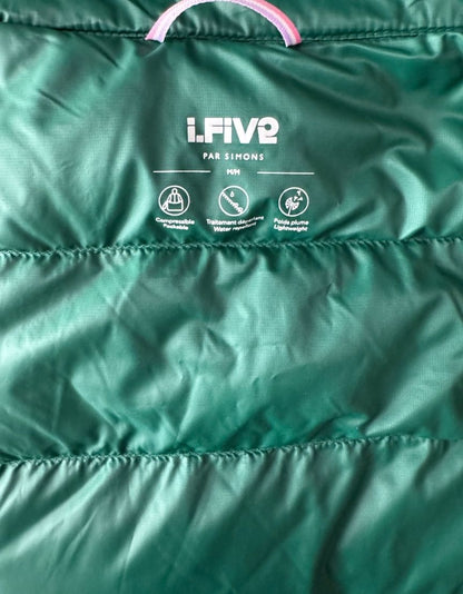 I.FIV2 Emerald Green Lightweight Puffer Jacket - Medium