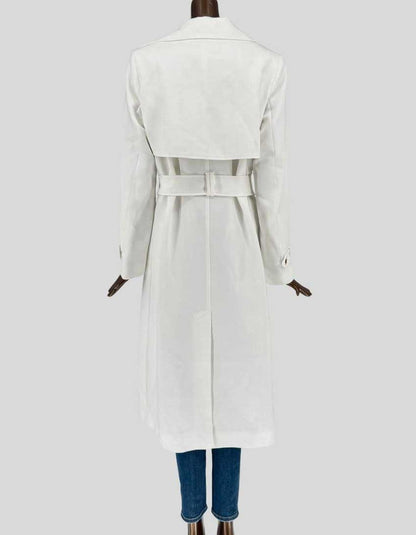 EVER NEW Cream Belted Trench Coat - 12 US