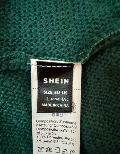 SHEIN Green "Merry" Christmas Sweater - Large