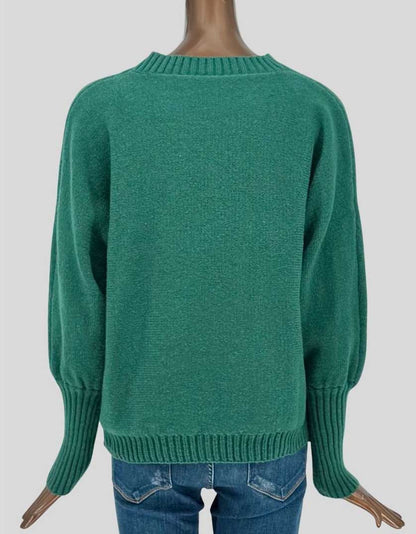 SHEIN Green "Merry" Christmas Sweater - Large