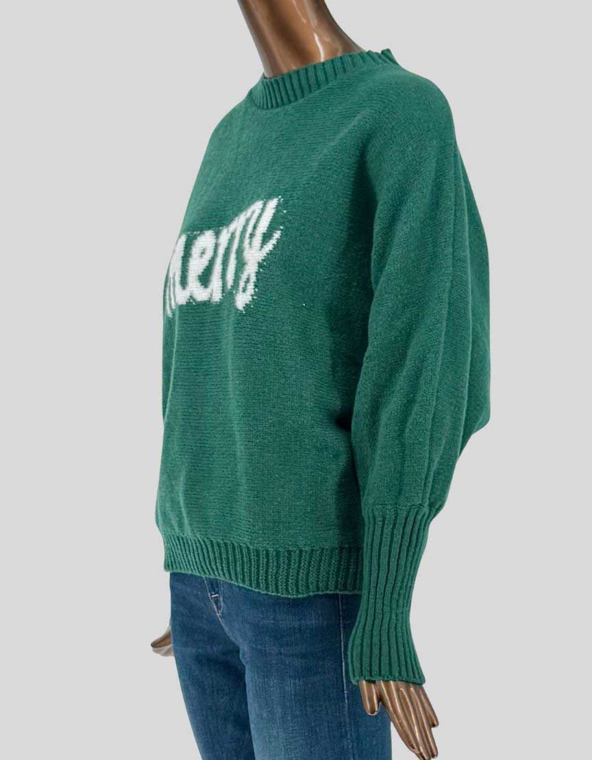 SHEIN Green "Merry" Christmas Sweater - Large