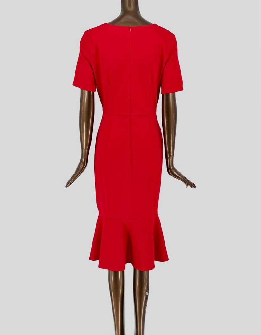 LONDON TIMES Twist Front Midi Dress - 10 US