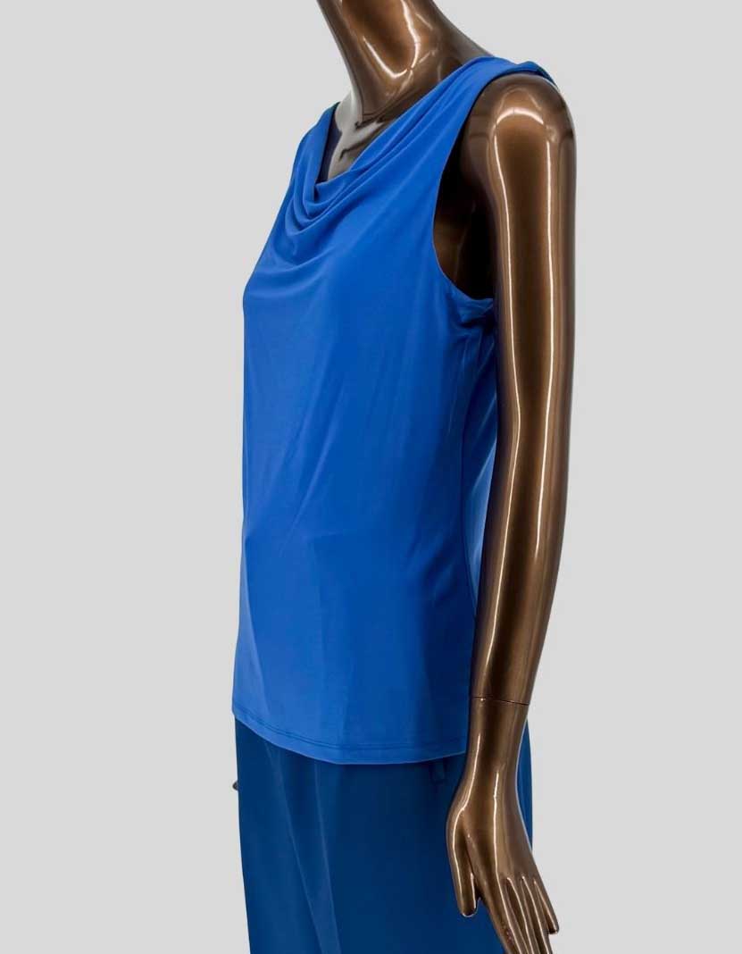 MELANIE LYNE Cowl Neck Sleeveless Top - Medium