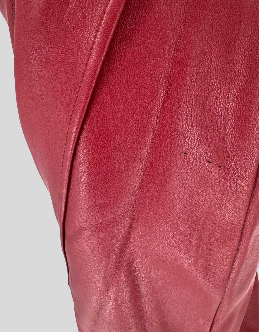 ELIE TAHARI Leather Wrap Skirt - 6 US