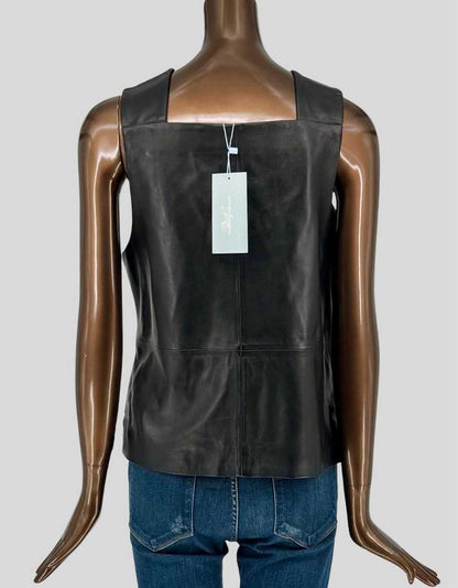 ANTONIO MELANI Leather Halter Top w/ Tags - Medium