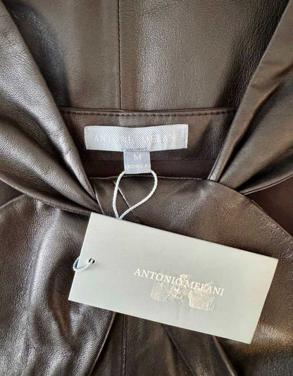 ANTONIO MELANI Leather Halter Top w/ Tags - Medium