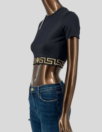 VERSACE Greca Crop Top w/ Tags - 4 US | 40 IT