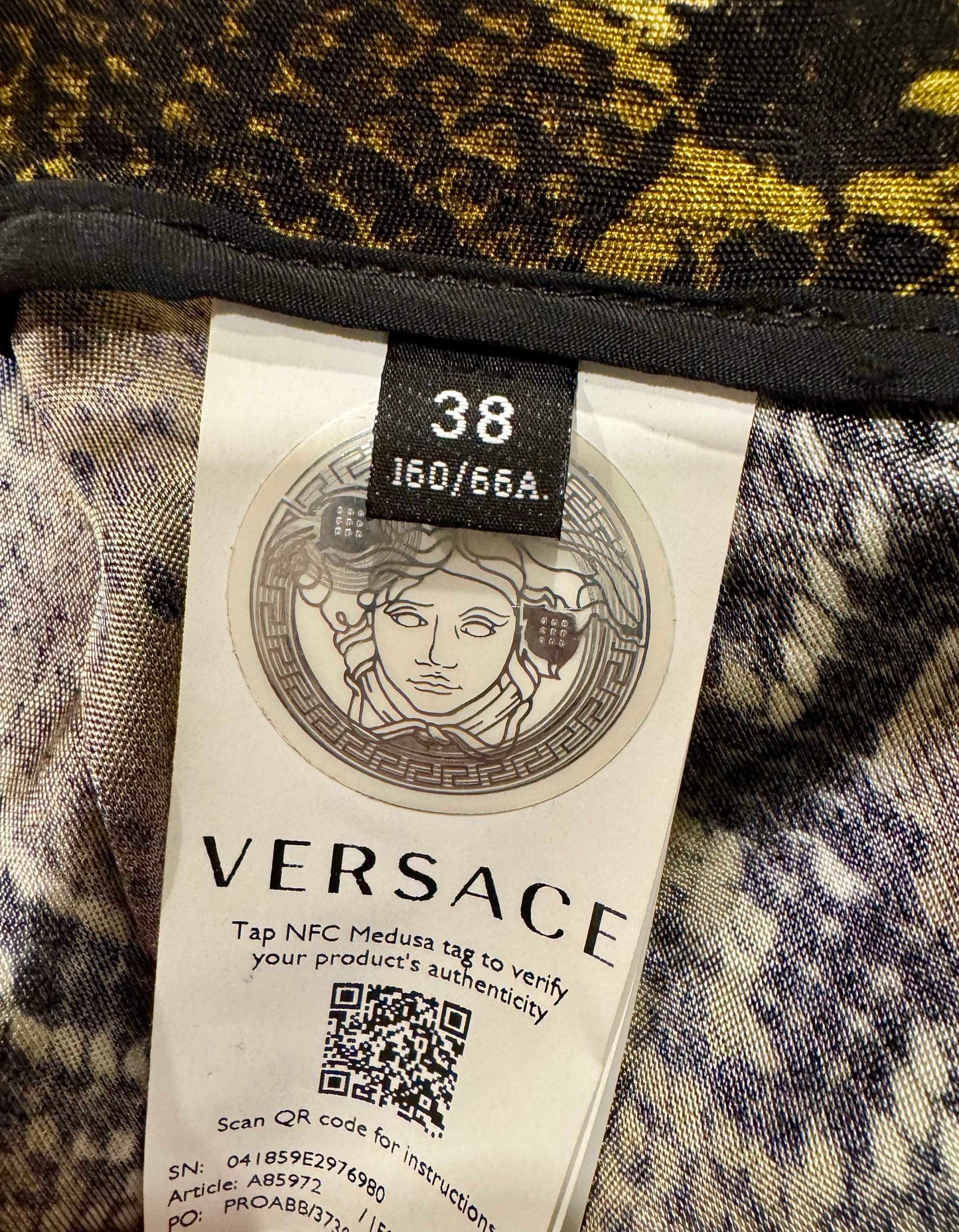 VERSACE Python Print Leggings w/ Tags - 2 US | 38 IT