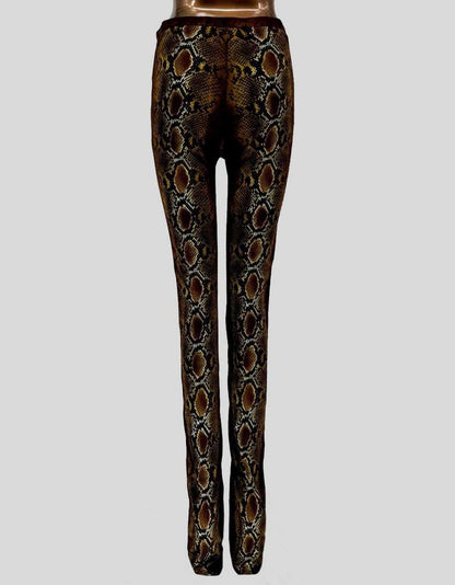 VERSACE Python Print Leggings w/ Tags - 2 US | 38 IT