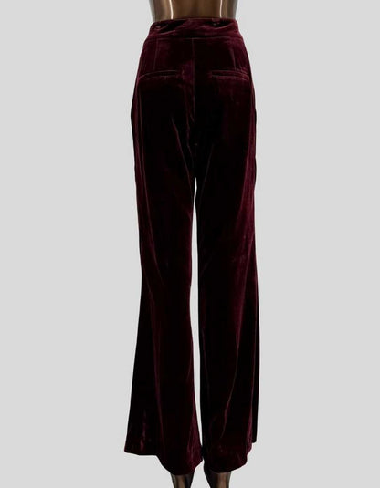 VERONICA BEARD Velvet Straight-Leg Pants - 6 US