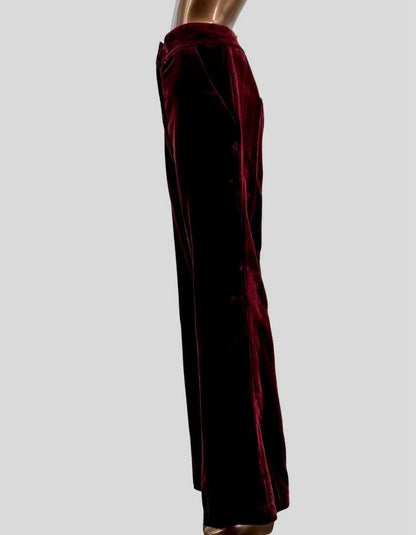 VERONICA BEARD Velvet Straight-Leg Pants - 6 US