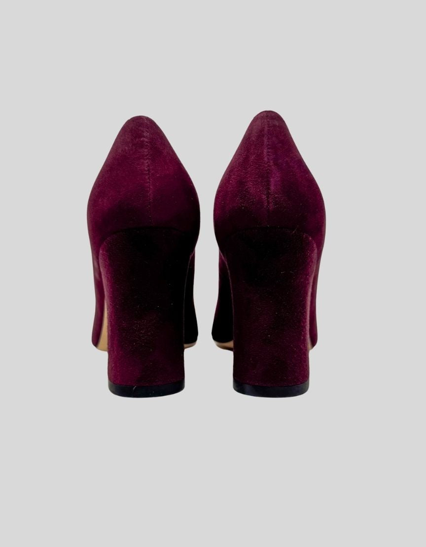 STUART WEITZMAN pumps in burgundy velvet w/ Tags - 6.5 US