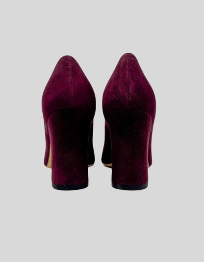 STUART WEITZMAN pumps in burgundy velvet w/ Tags - 6.5 US