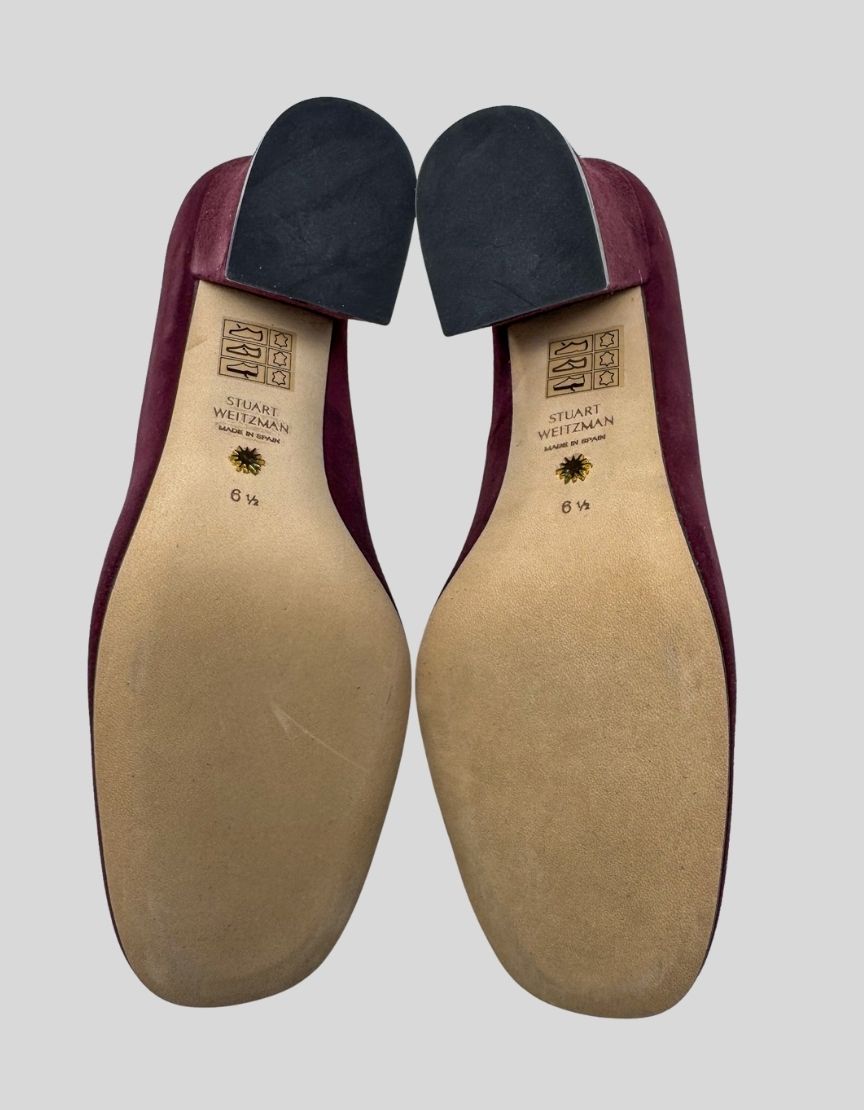 STUART WEITZMAN pumps in burgundy velvet w/ Tags - 6.5 US