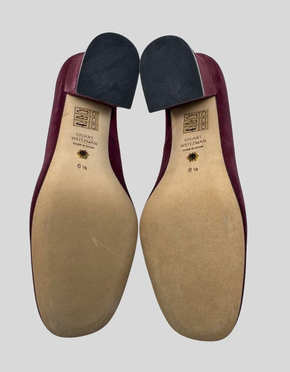 STUART WEITZMAN pumps in burgundy velvet w/ Tags - 6.5 US