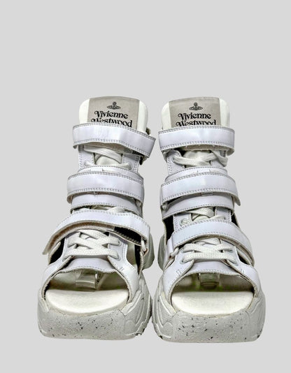 VIVIENNE WESTWOOD Leather Gladiator Platform Sandals - 39 IT | 9 US