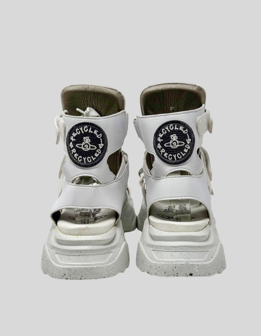 VIVIENNE WESTWOOD Leather Gladiator Platform Sandals - 39 IT | 9 US