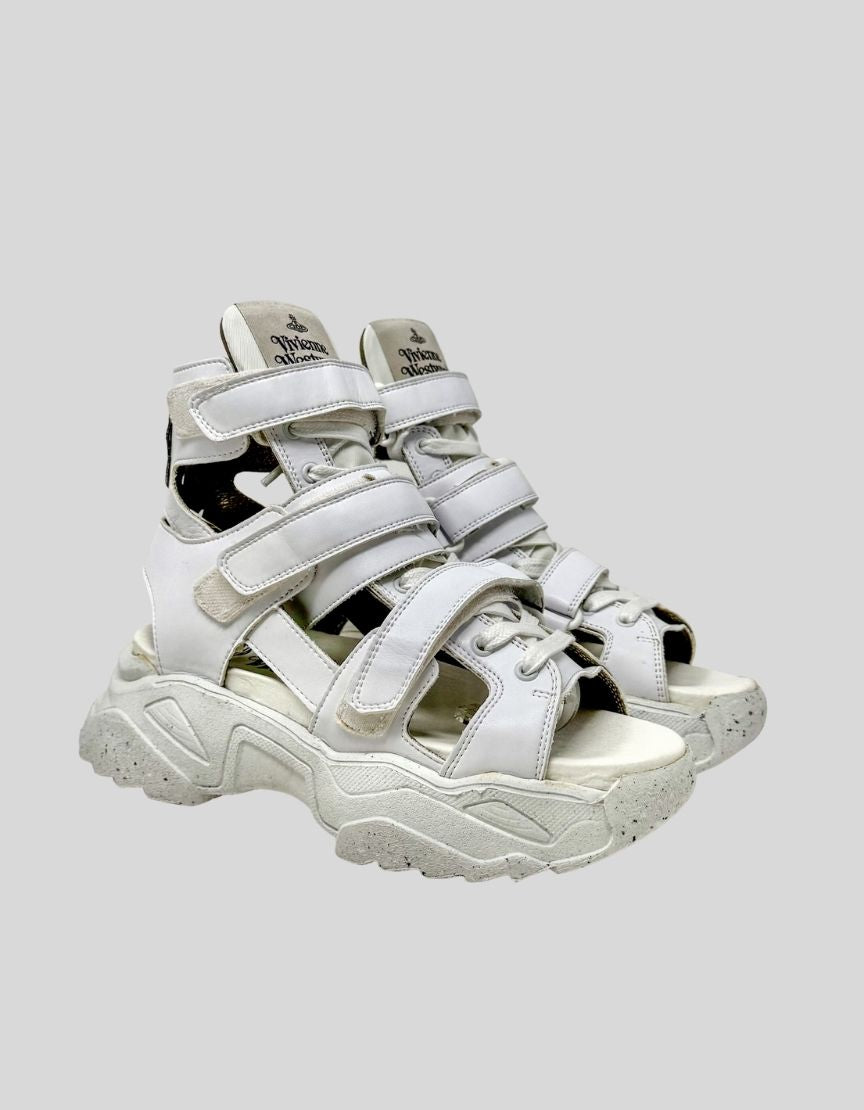 VIVIENNE WESTWOOD Leather Gladiator Platform Sandals - 39 IT | 9 US