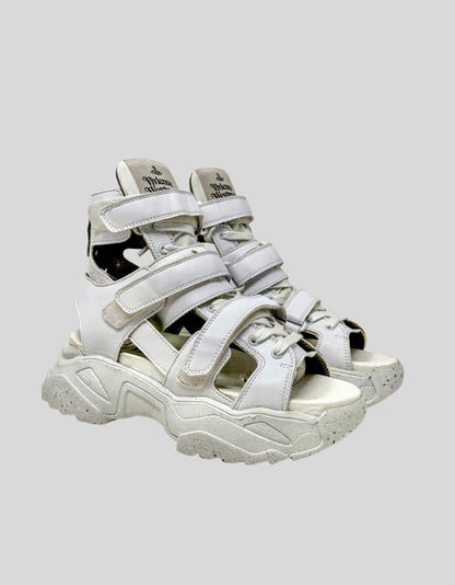 VIVIENNE WESTWOOD Leather Gladiator Platform Sandals - 39 IT | 9 US