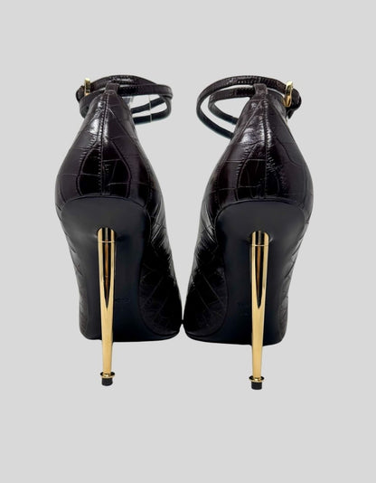 TOM FORD Padlock Ankle Strap Pumps - 40 IT | 10 US