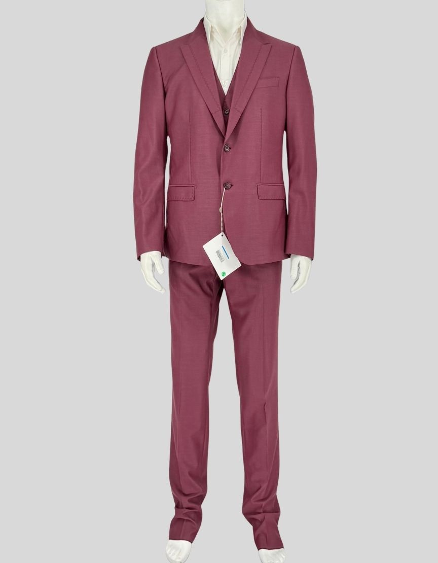 DOLCE & GABBANA Three-Piece Suit w/ Tags - 50 IT | 40R US