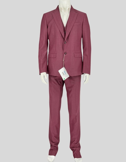 DOLCE & GABBANA Three-Piece Suit w/ Tags - 50 IT | 40R US