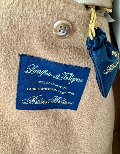 BROOKS BROTHERS Camel Hair Topcoat - 42R US | 52 EU