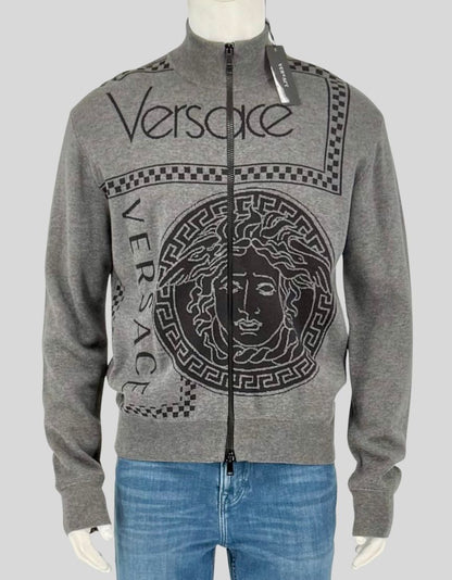 VERSACE Medusa Logo Zip Sweater w/ Tags - Large | 48 IT