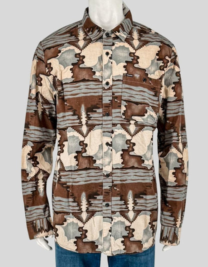 VOLCOM Printed Button-Up Shirt w/ Tags - X-Large