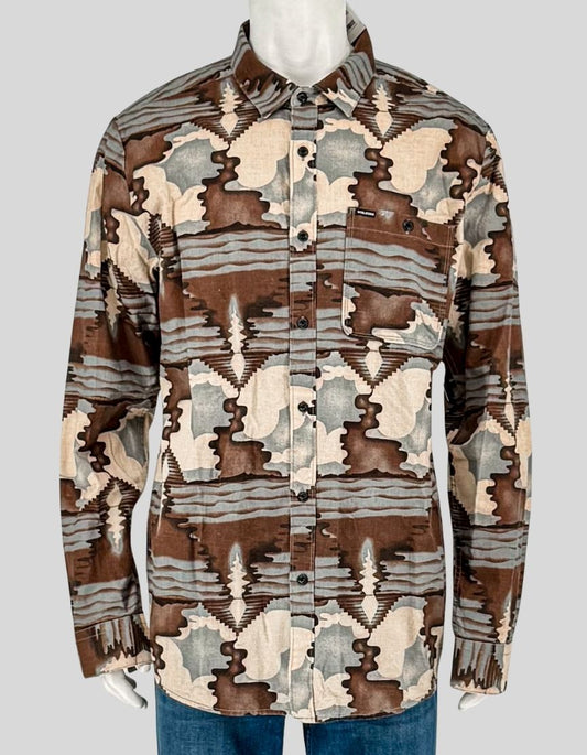 VOLCOM Printed Button-Up Shirt w/ Tags - X-Large