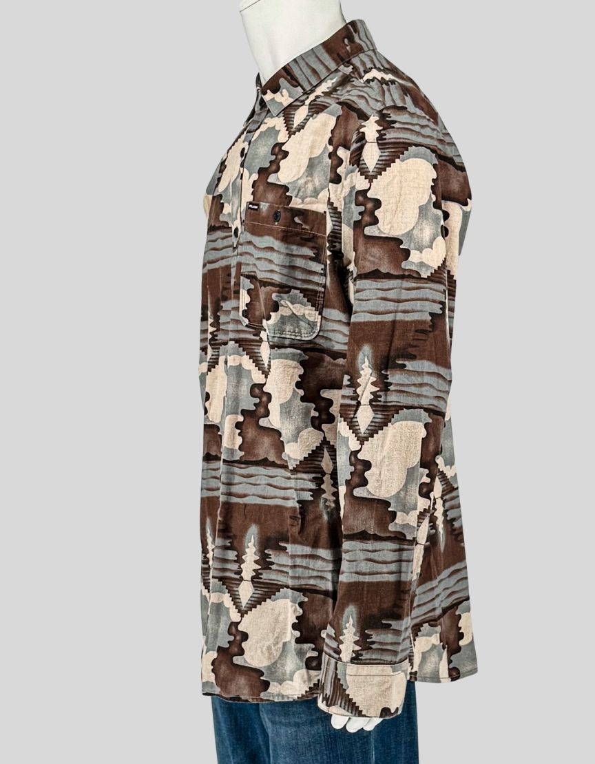 VOLCOM Printed Button-Up Shirt w/ Tags - X-Large