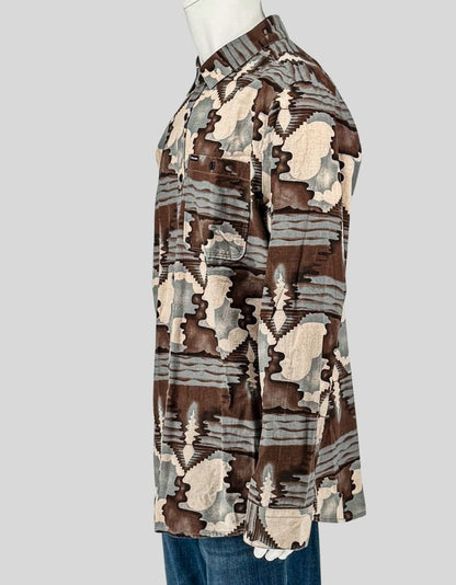 VOLCOM Printed Button-Up Shirt w/ Tags - X-Large