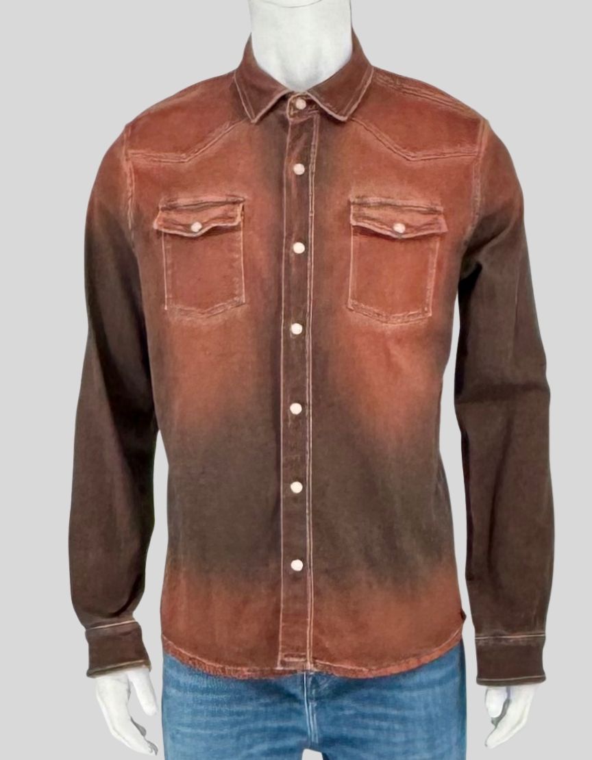 TELERIA ZED Ombré Western Shirt - Medium
