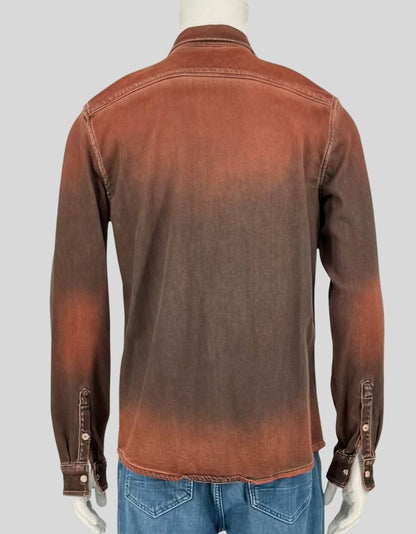 TELERIA ZED Ombré Western Shirt - Medium