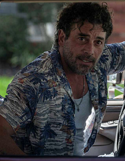 FAHERTY Tropical Print Hawaiian Shirt - Medium