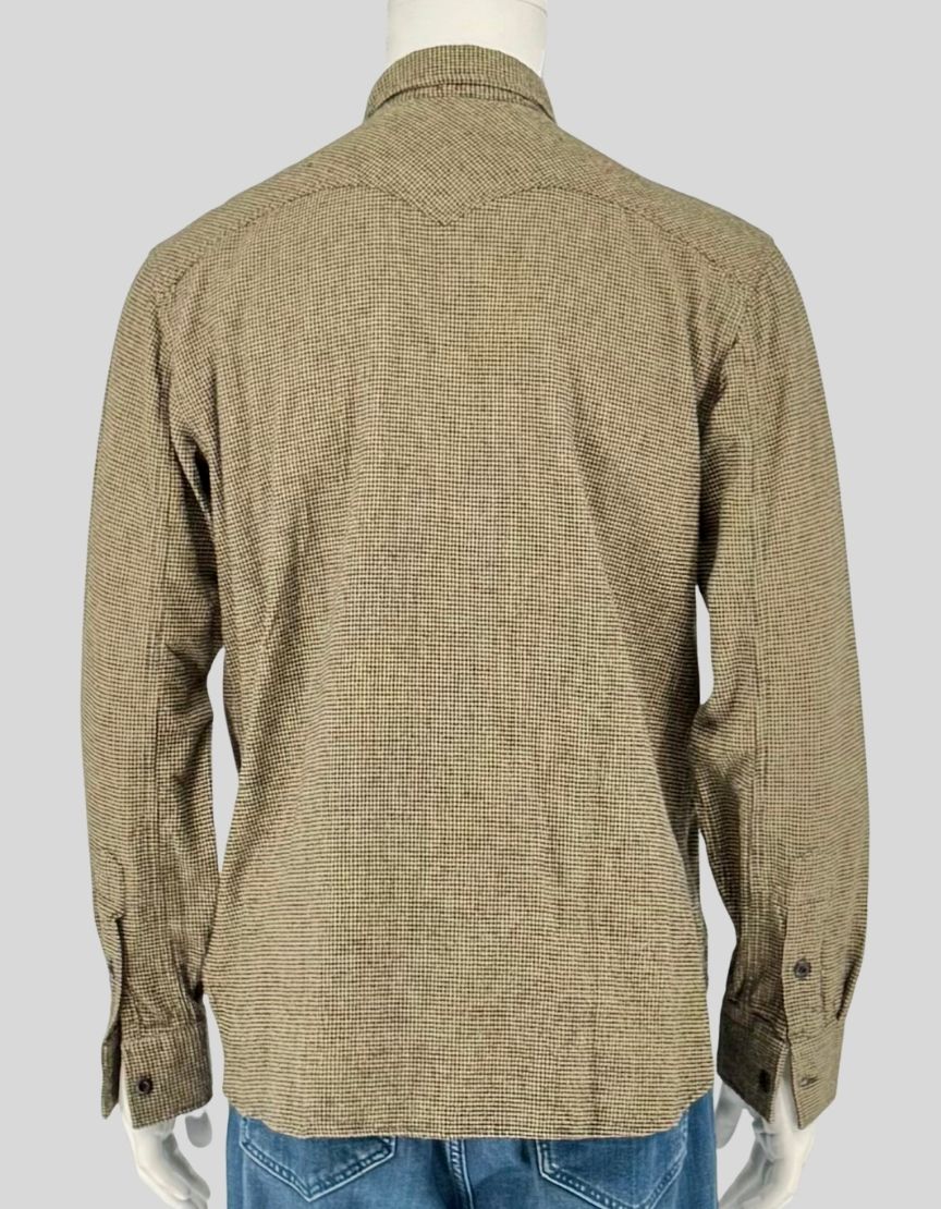 RRL Double RL Micro Houndstooth Western Shirt w/ Tags - Medium