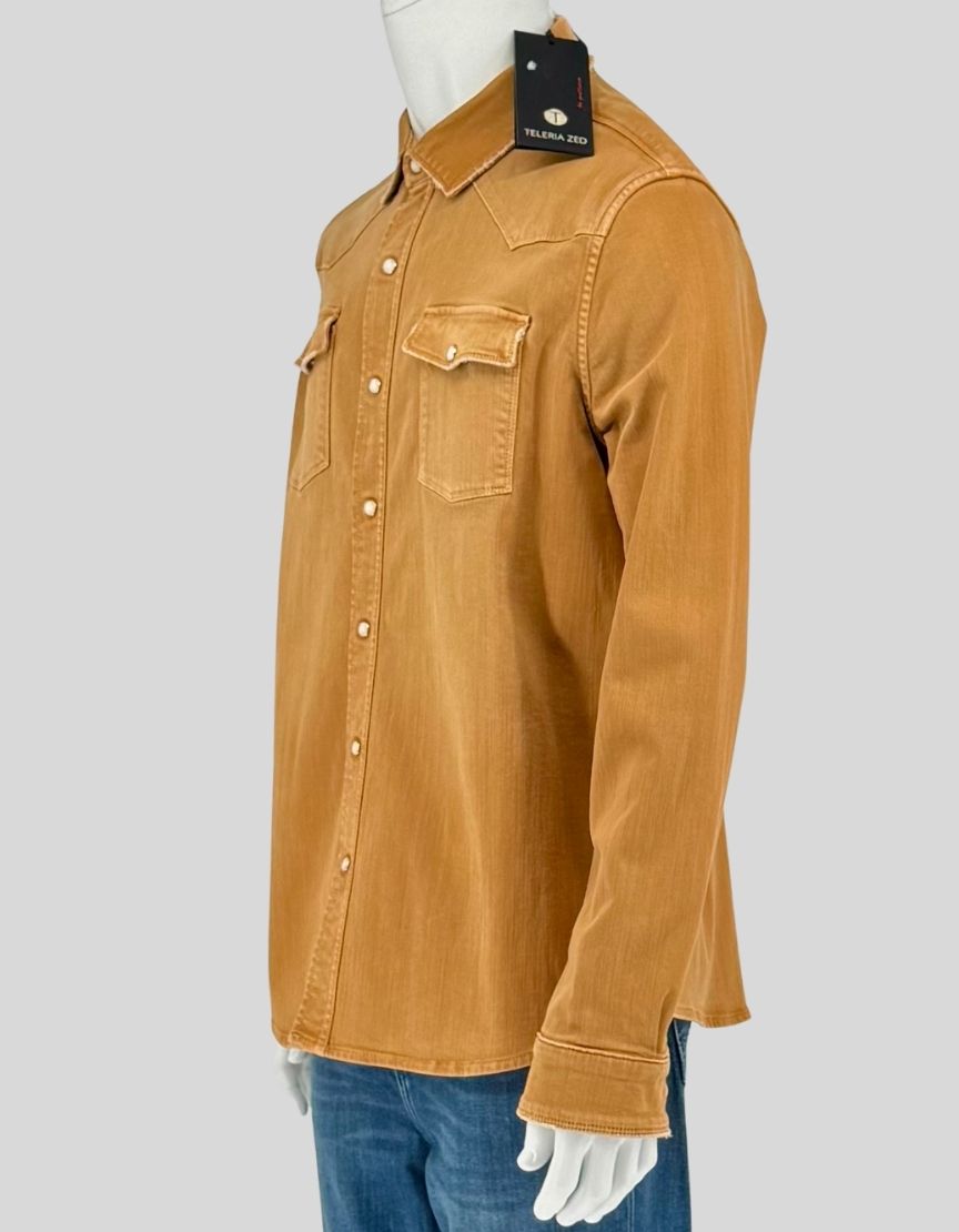 TELERIA ZED Roper Western Denim Shirt w/ Tags - Large