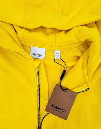 BURBERRY Check Panel Zip-Up Hoodie w/ Tags - 12Y US